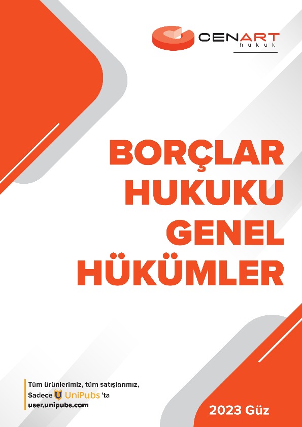 Borçlar Hukuku Genel Hükümler Tüm Notlar 2023 Güz Dönemi