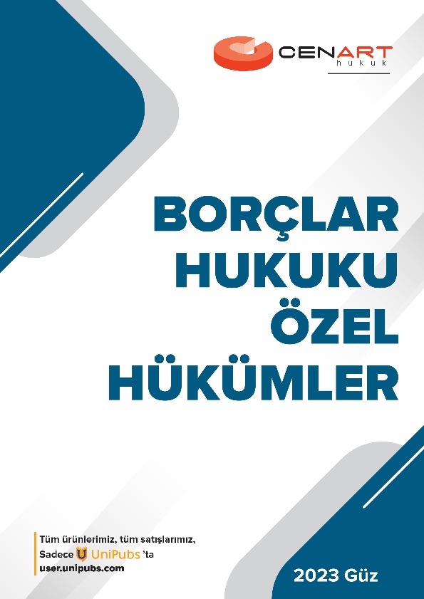 Borçlar Hukuku Özel Hükümler Tüm Notlar 2023 Güz Dönemi