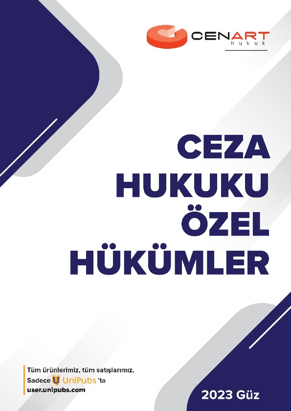 Ceza Hukuku Özel Hükümler Tüm Notlar 2023 Güz Dönemi